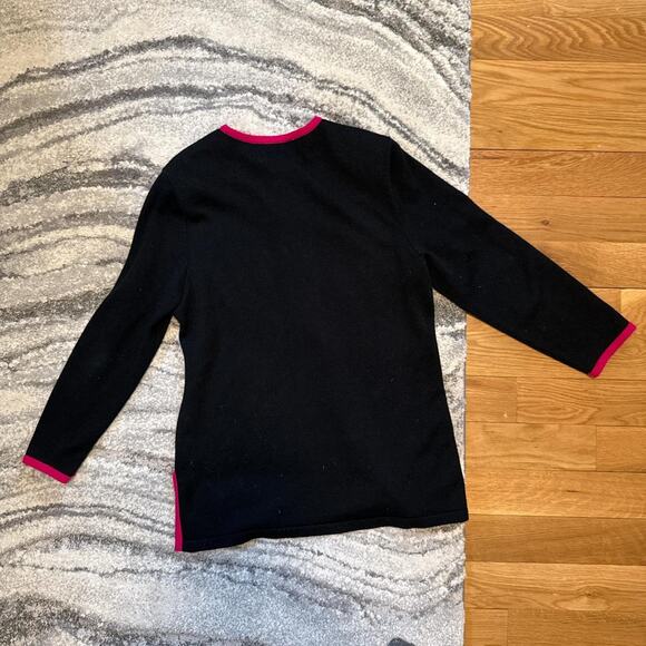 Vintage sweater funky buttons long sleeve tunic old money - Ami Knits - size 16 - Picture 8 of 8